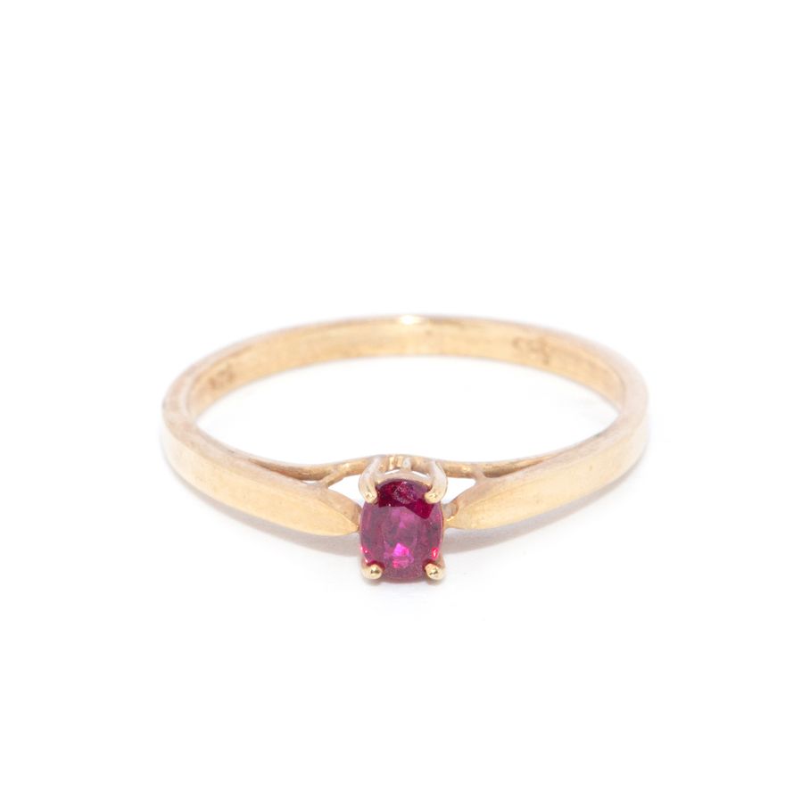 Ruby 14ct Gold Ring