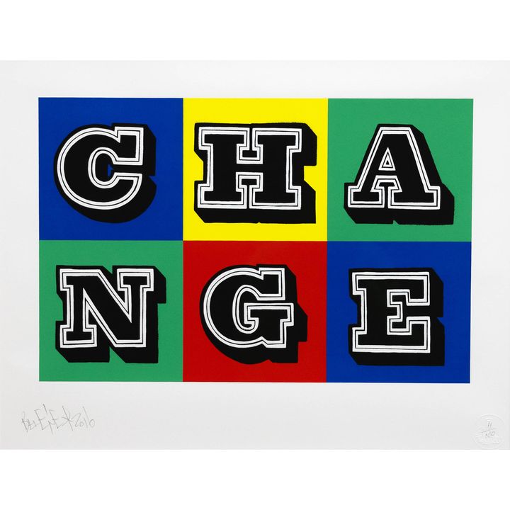 Ben Eine 'Change'