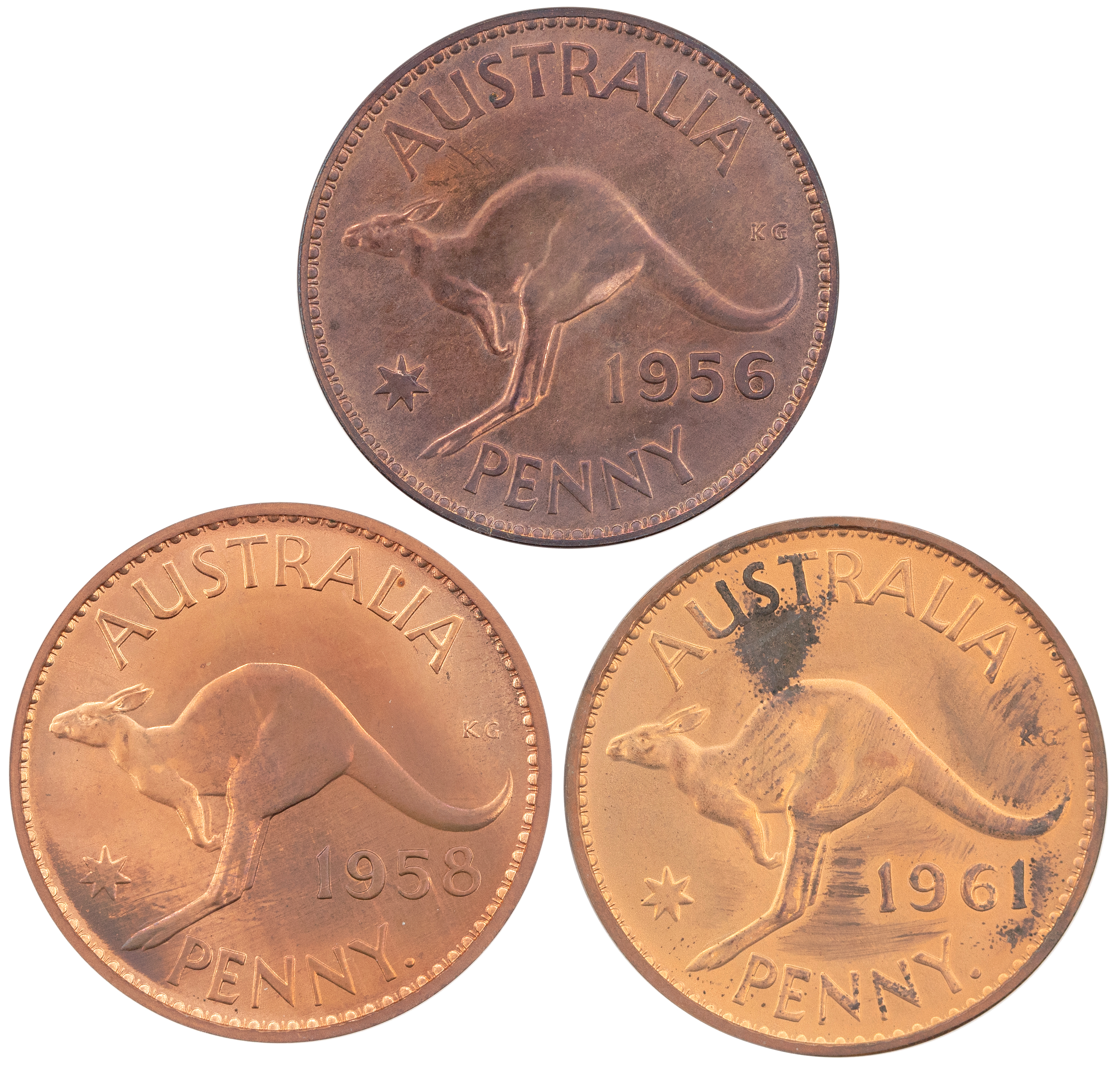 Elizabeth II, Penny, 1950 - 1960, aFDC