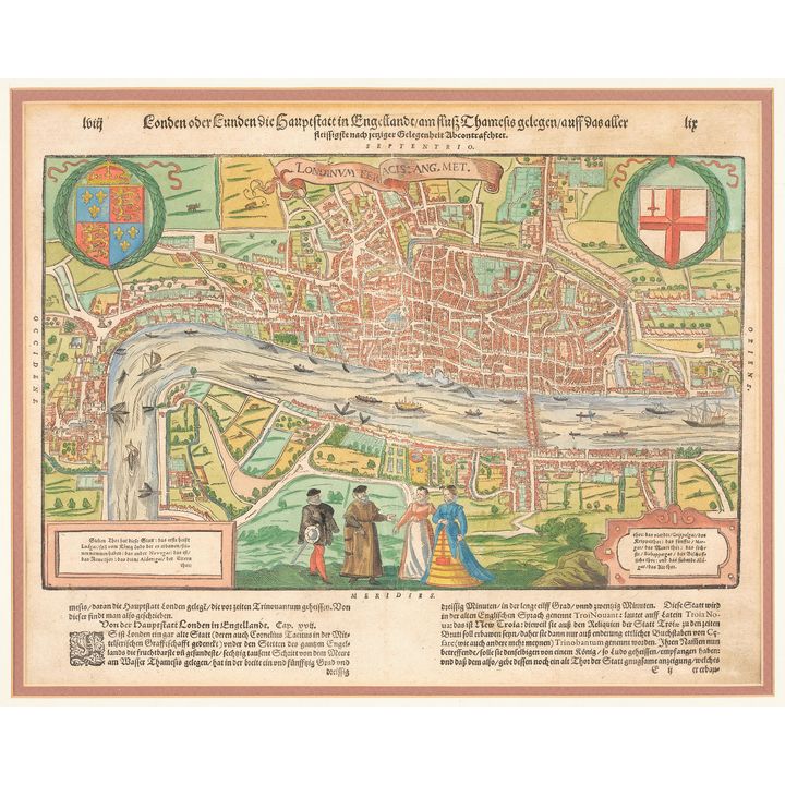 MUNSTER, SEBASTIAN - Londinum Feracis [London Oder Lunden die Haupestatt in Engllande...]