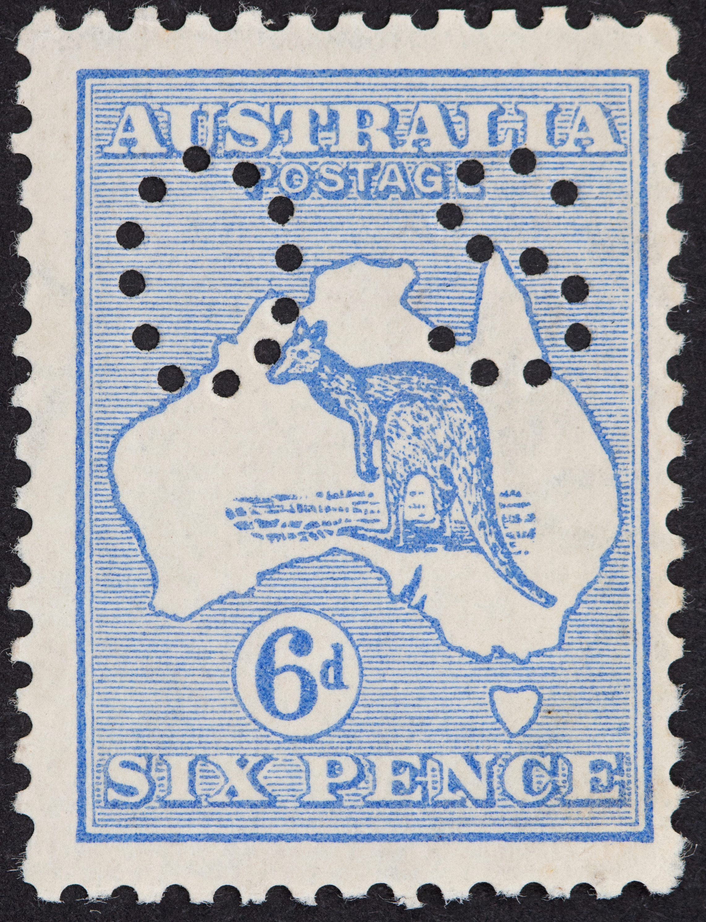 Second Watermark, Sixpence, 1915, Good
