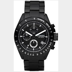 FOSSIL Decker -(GLASS FACE CRACKED) black- Bar 4048803855027- 51740/1258 HV