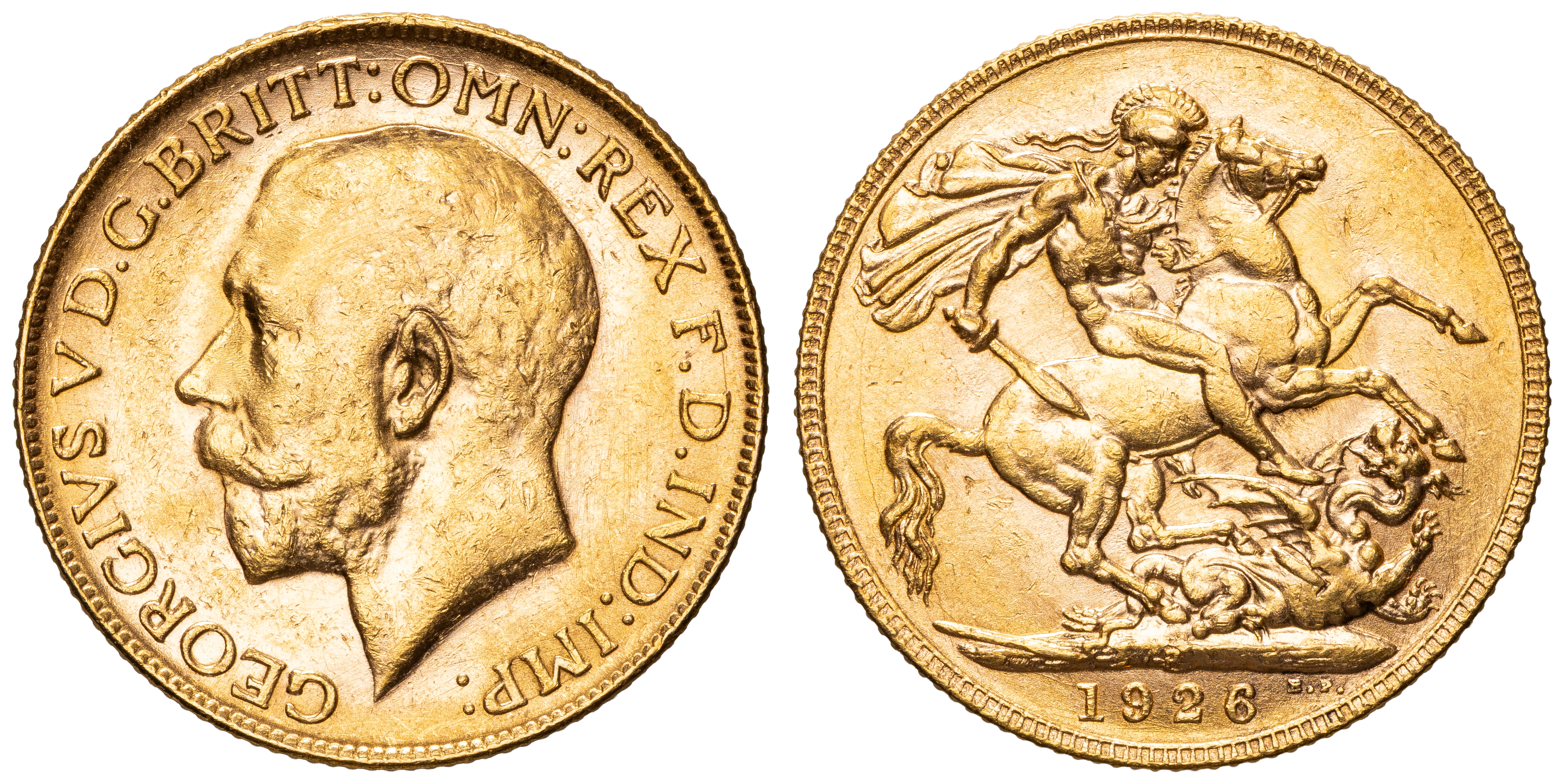 George V, Sovereign , 1926-P, gEF