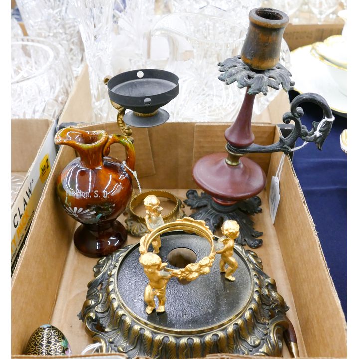 Box Old Candlestick Etc.