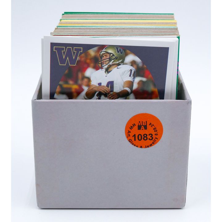 Box Old Baseball Cards and UW Football
