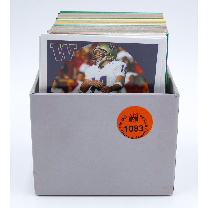 Box Old Baseball Cards and UW Football