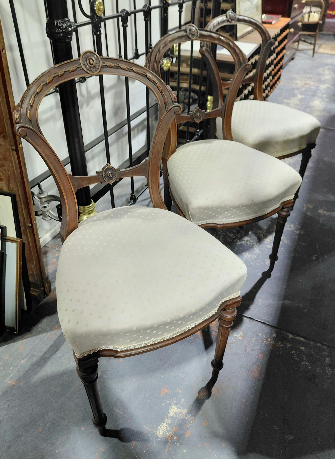 French Balloon Back Dining Chairs