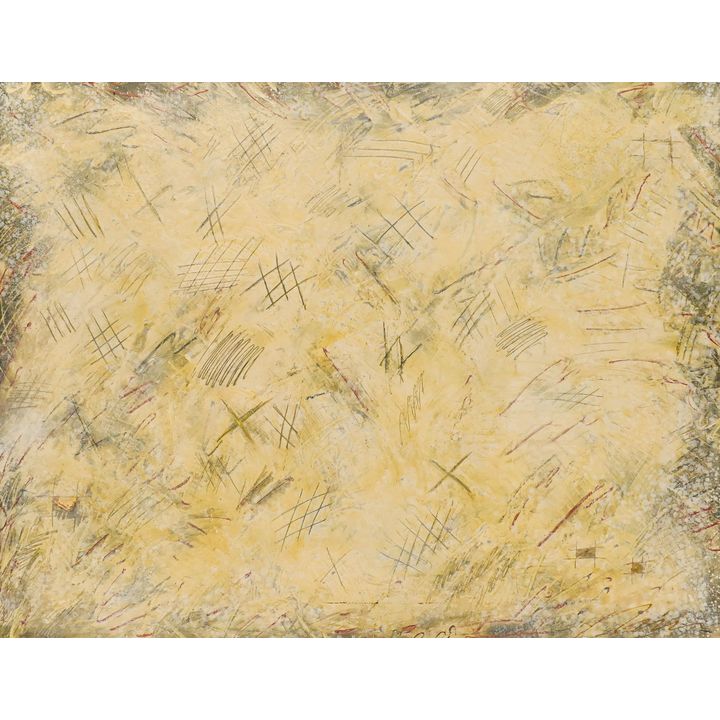 Steve Jensen ''Rock Beach'' 1987 Oil and Plaster