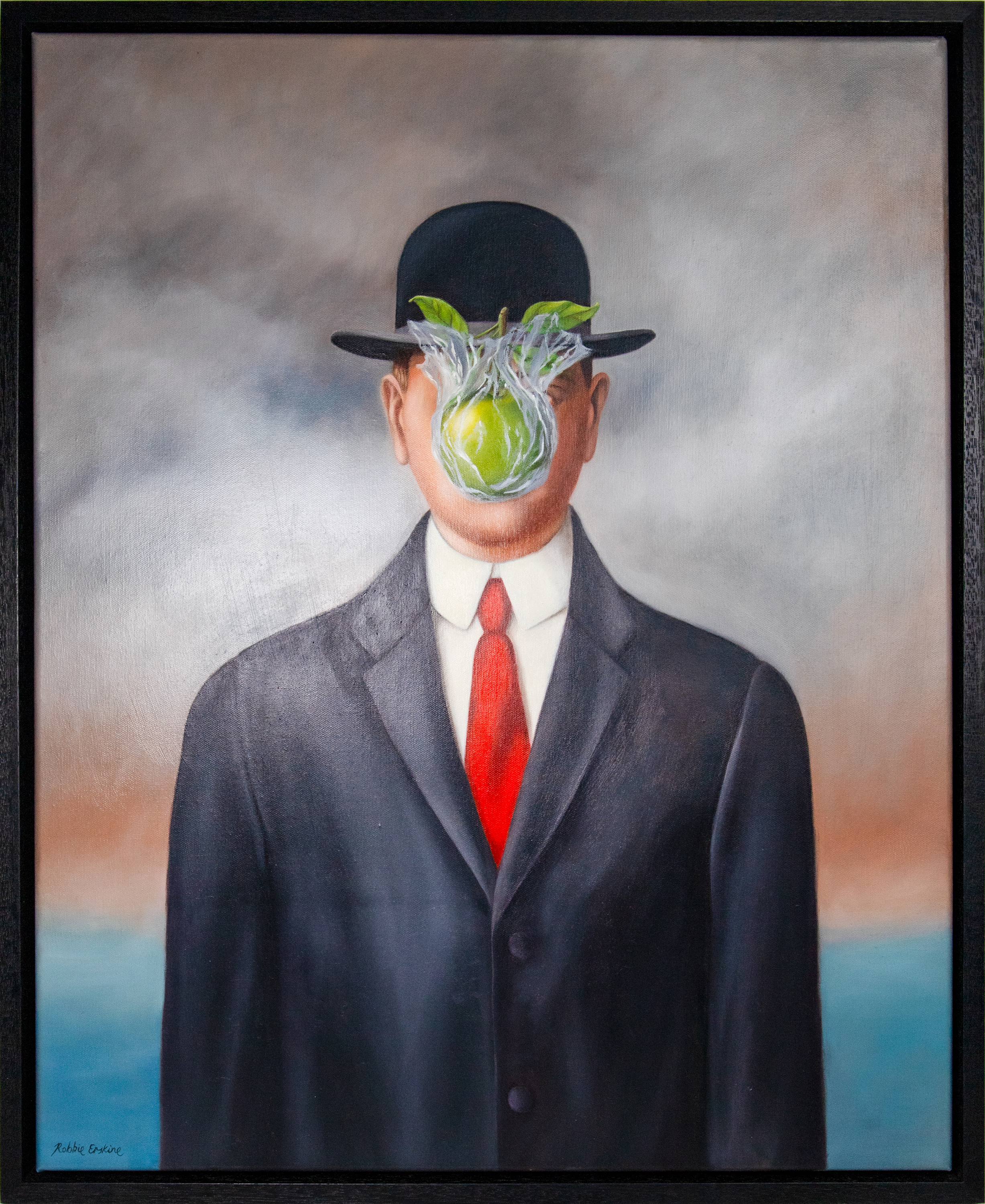 Robbie Erskine (b. 1966), 'Plastic Son of Man (after Magritte)', 2019,
