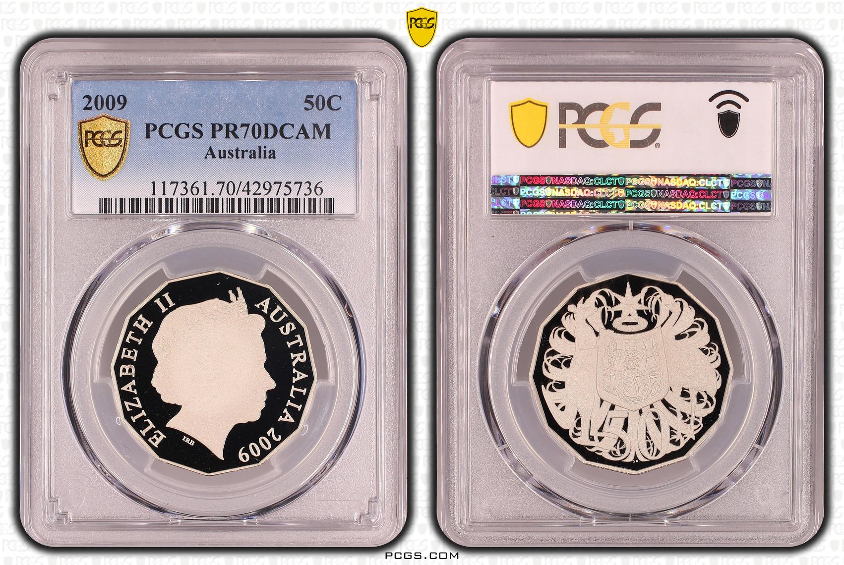 Elizabeth II, Fifty Cent, PR70DCAM , 2009 PCGS POP - 24/0