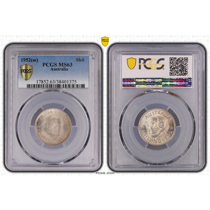 George VI, Shilling, 1952, PCGS MS 63