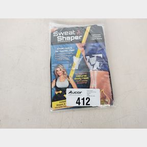SLIMMING POLYMER SAUNA VEST WORKOUT TANK TOP FASS-M - BLACK / BLUE - L-XL -