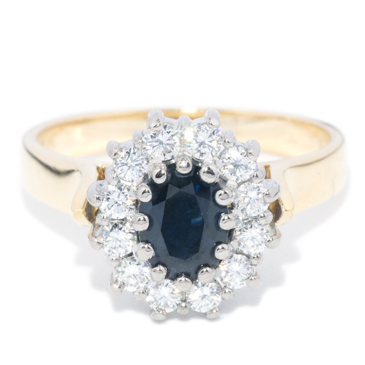 Sapphire & Diamond Ring in 18ct Gold