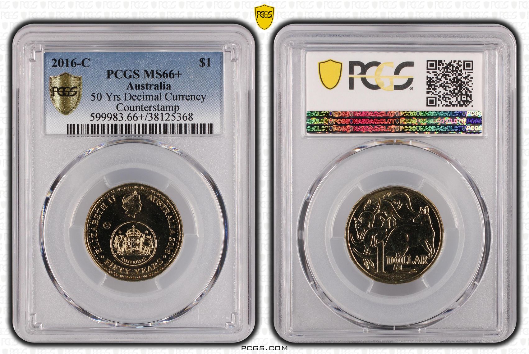 50 Yrs Decimal Currency, One Dollar, 2016-C, PCGS MS 66+