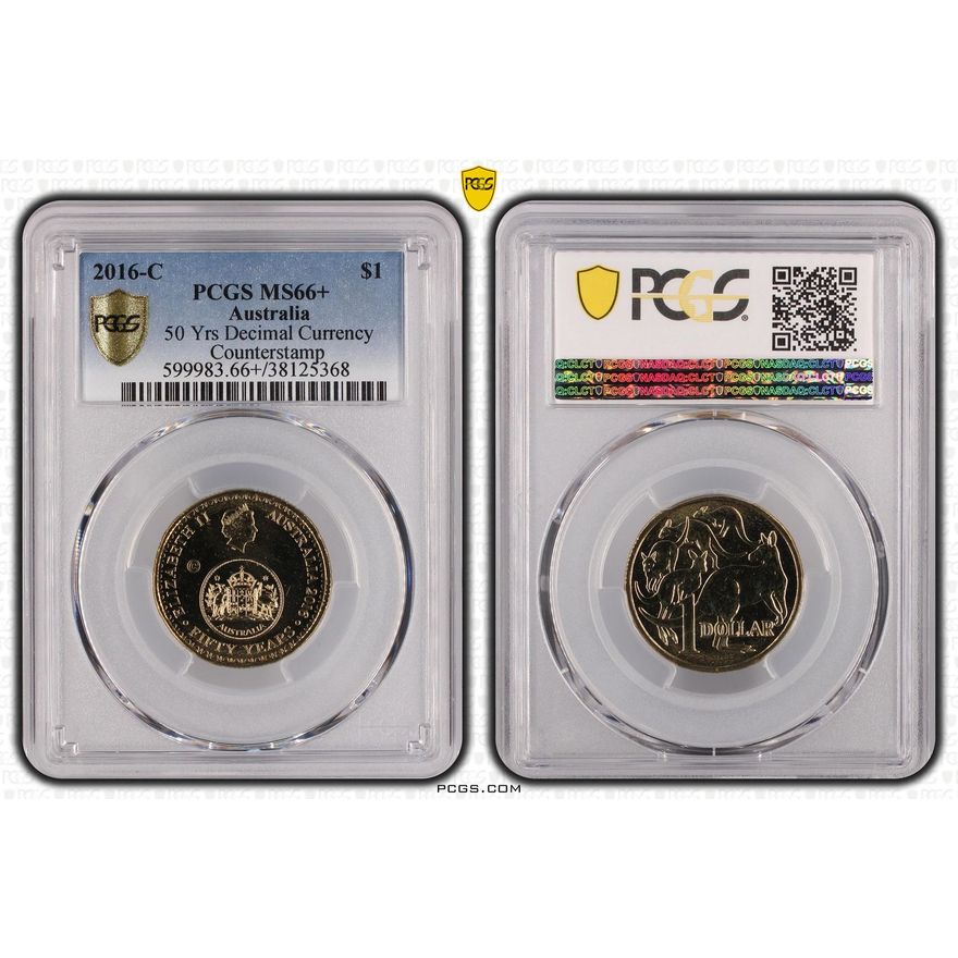 50 Yrs Decimal Currency, One Dollar, 2016-C, PCGS MS 66+