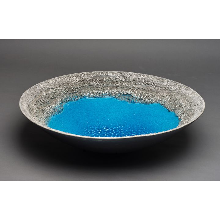 Len Castle - Rare and important ‘Sinter’ Crater Lake bowl