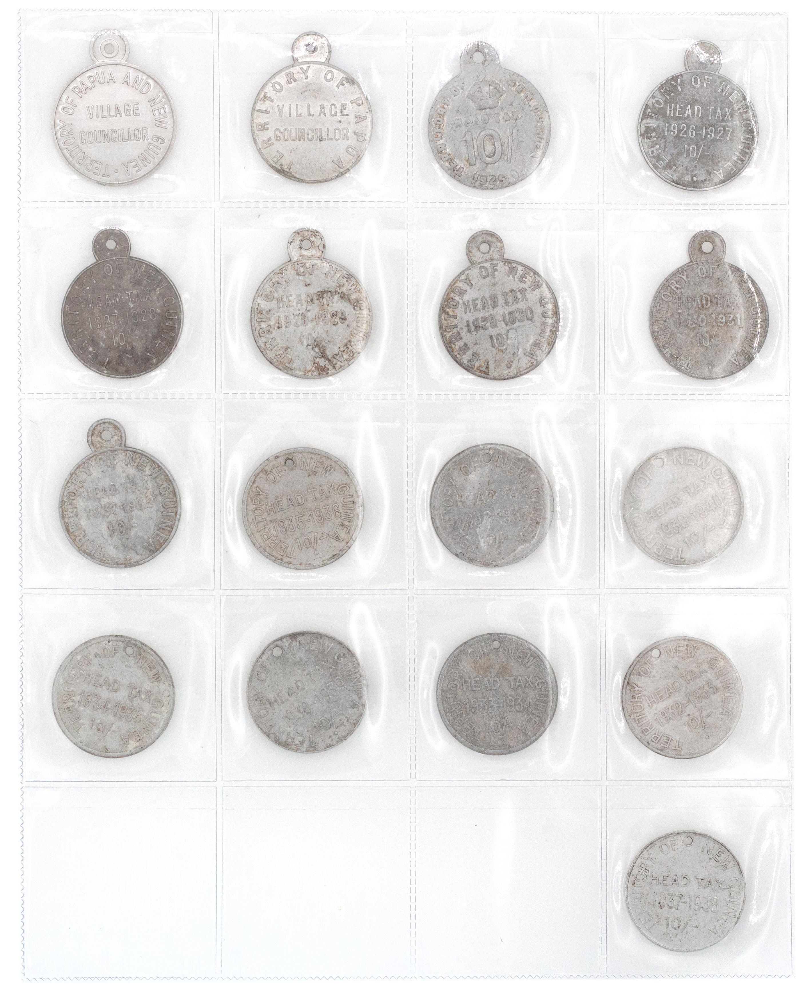 Papua New Guinea, Head Tax Tally, 1925 - 1939, Fine