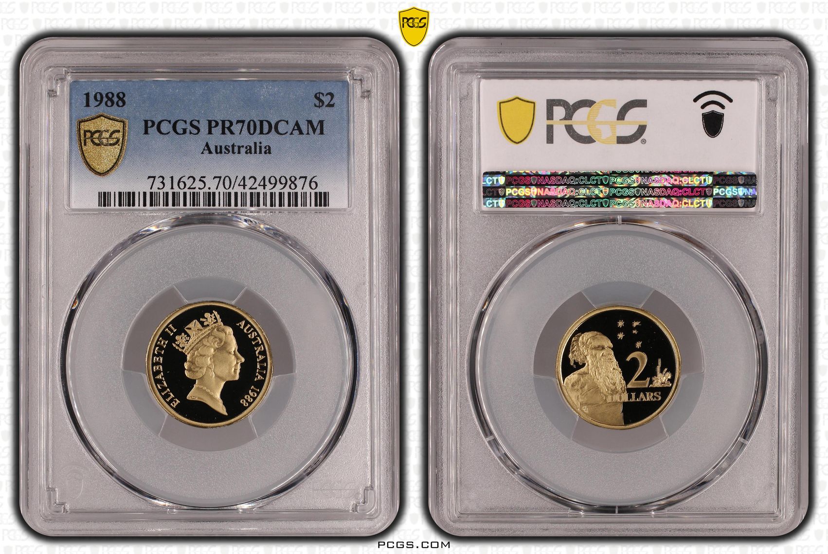 Elizabeth II, Two Dollars, 1988, PCGS PR 70DCAM
