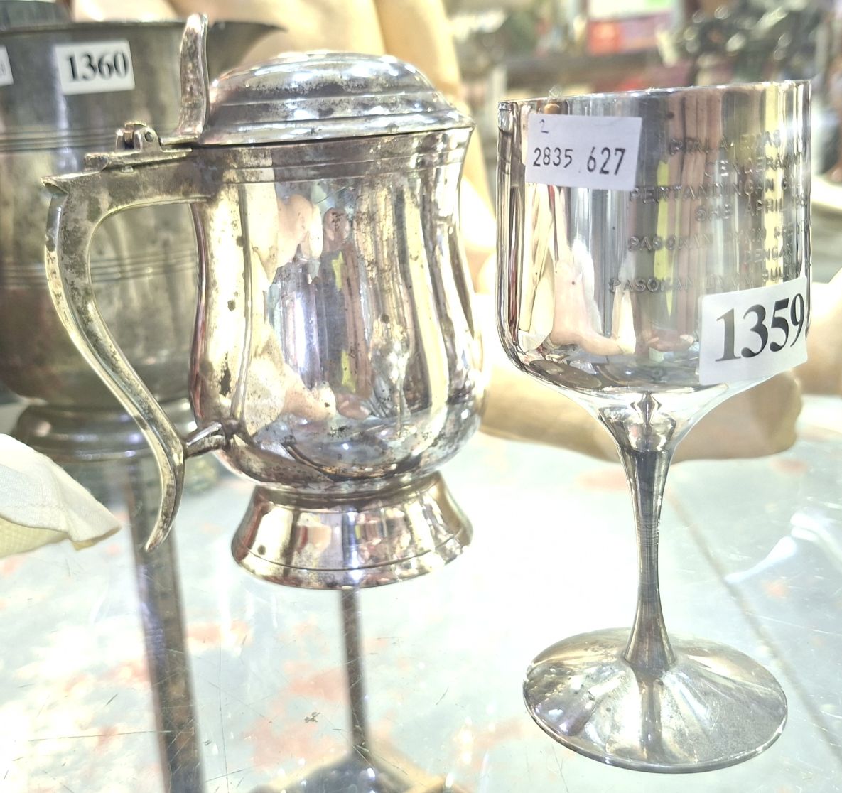 Two Epns Drinking Containers