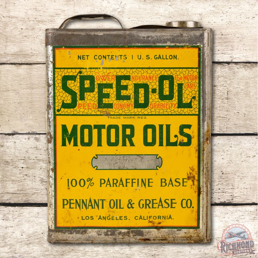 Speedol Motor Oils One Gallon Motor Oil Can TAC 7.5