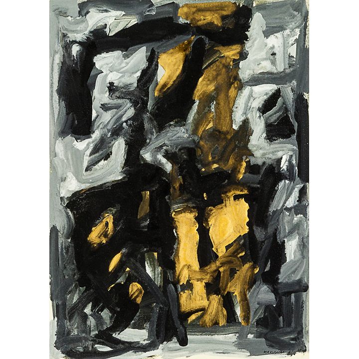 Milan Mrkusich 'Gouache No. 12'