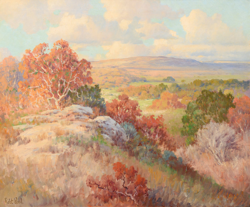 Robert Wood
(American, 1889-1979)
Landscape with Trees and Hills