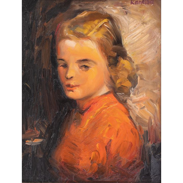 Portret dziewczyny w czerwonej bluzce