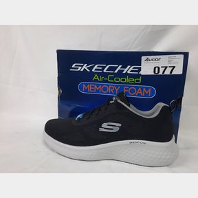 SKECHERS MENS - SKETCH-LITE PRO - BLACK - BLACK GREY - MEN UK 11