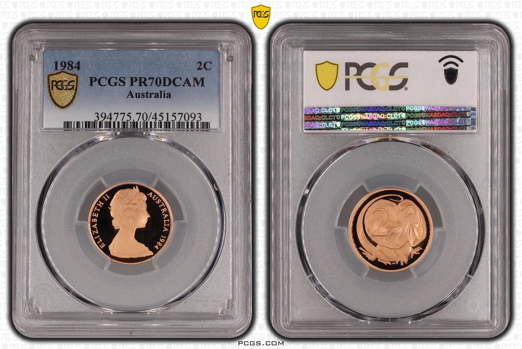 Elizabeth II, Two Cent, 1984, PCGS PR70DCAM