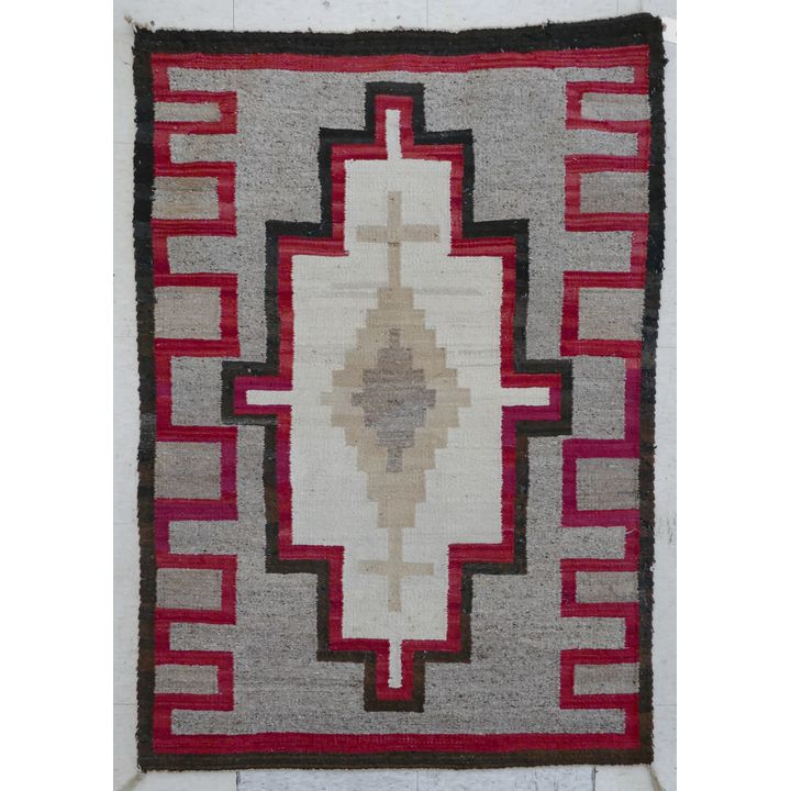Old Navajo Wool Rug- 2'8'' x 4' (AS IS)