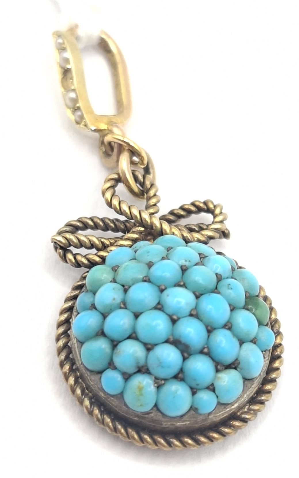 328 · 15CT GOLD TURQUOISE PENDANT