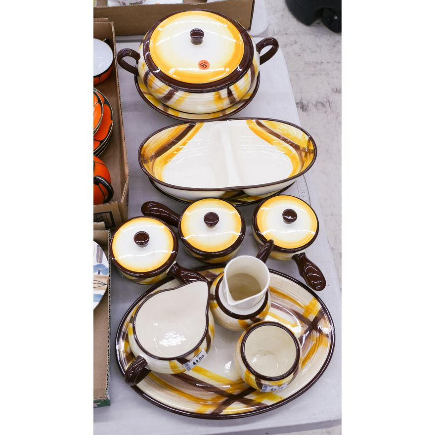 11pc Vernon Ware Dinner Serving Pieces