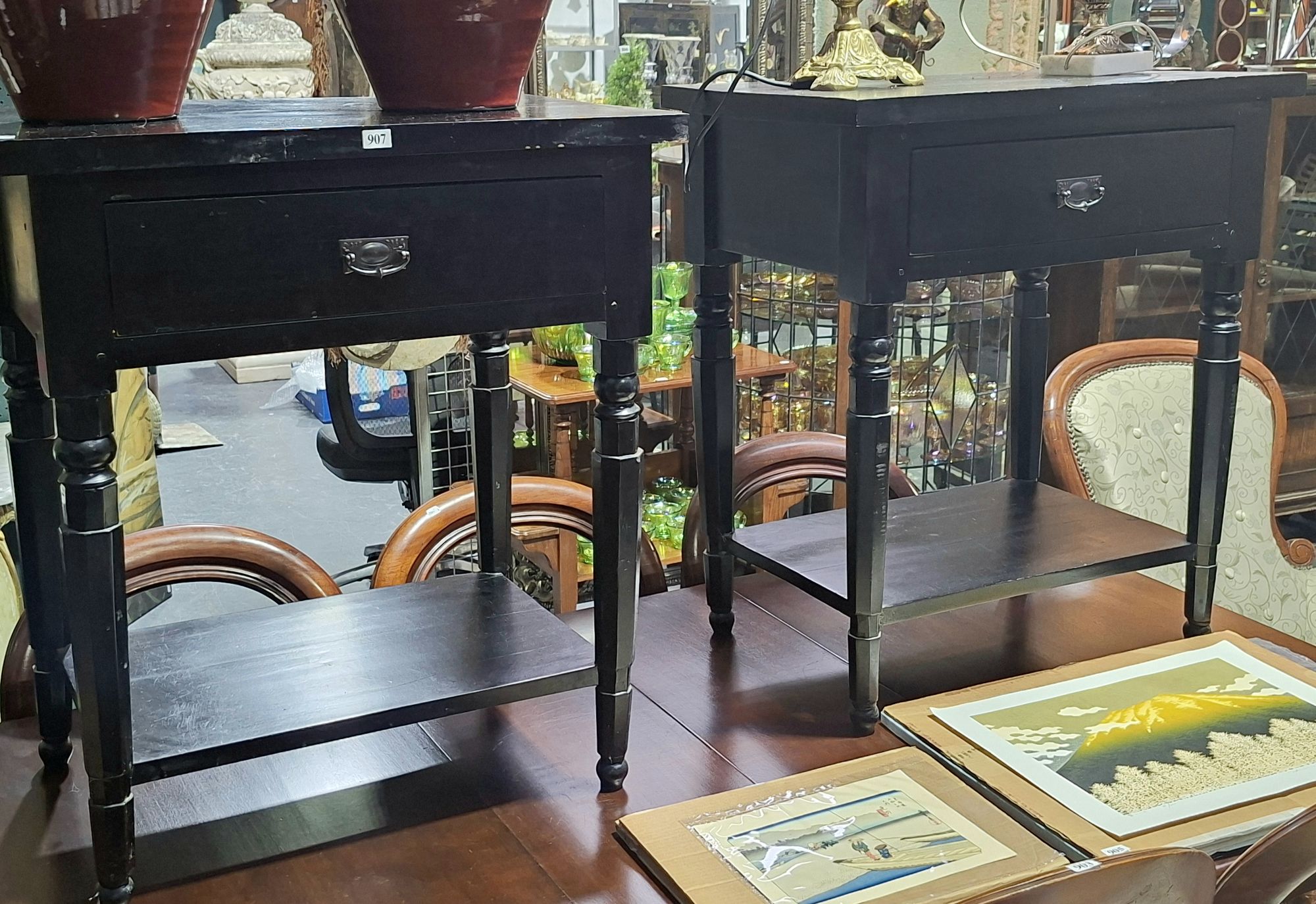 PAIR OF BEDSIDE TABLES