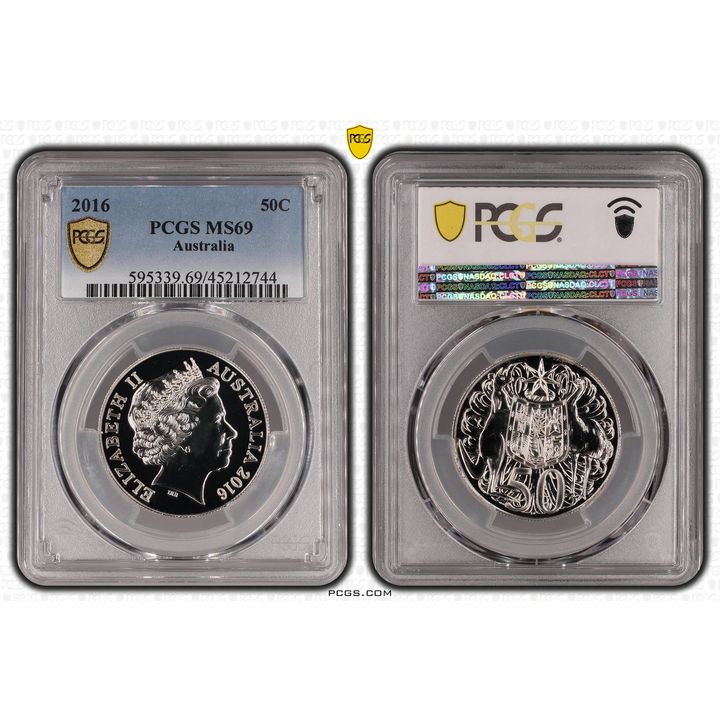 2016 Australia Fifty Cent, 50c PCGS - MS69 POP 10/0 -744