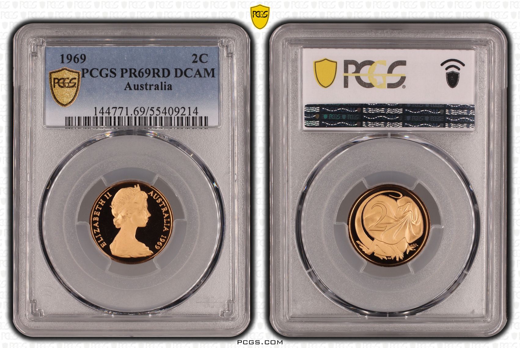 Two Cent, 1969, Pcgs Pr69dcam
