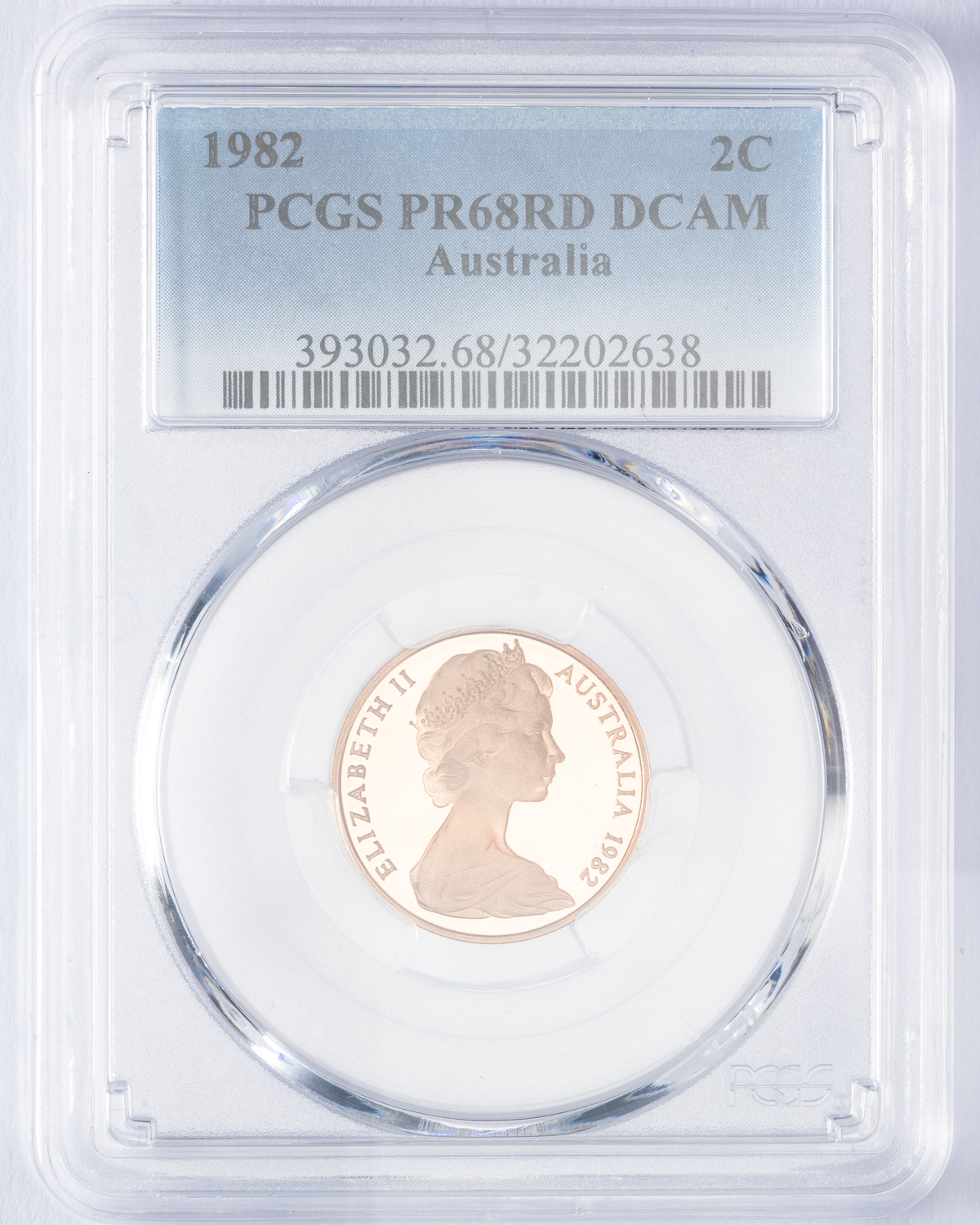 Elizabeth II, Two Cent, 1982, PCGS PR68DCAM