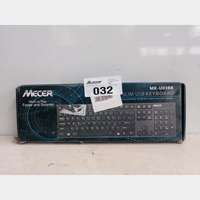 MECER MK-U03BK USB SLIM KEYBOARD - BLACK - MK-U03BK