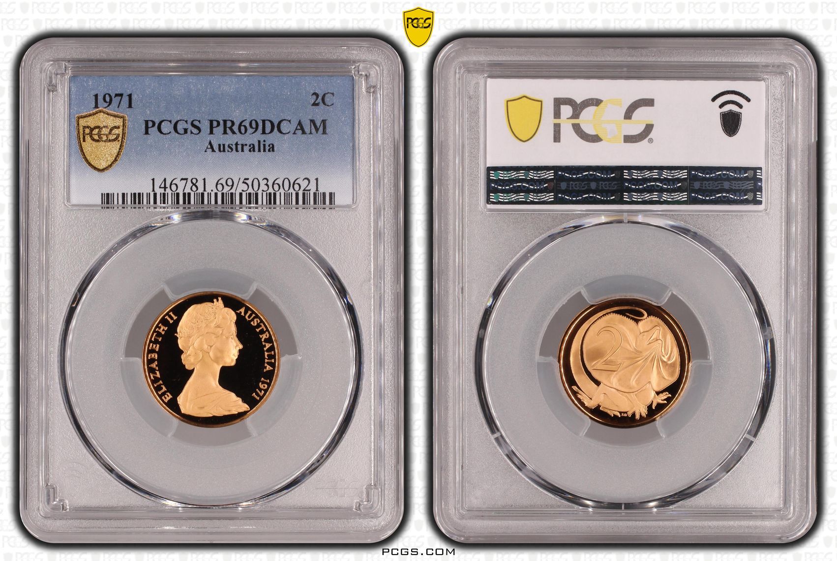, Two Cent, 1971, Pcgs Pr69dcam