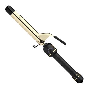 HOT TOOLS NEW AND IMPROVED 24K GOLD PROFESSIONAL 1" EXTENDED BARREL CURLING IRON WITH CLAMP FOR BOUNCY CURLS | 24K GOLD TECHNOLOGY