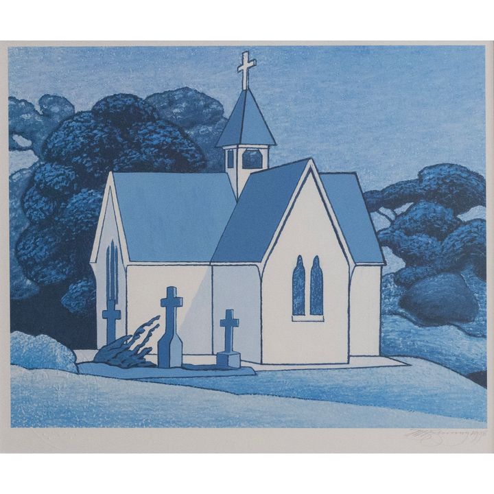 Don Binney 'St Stephens Church, Parnell'