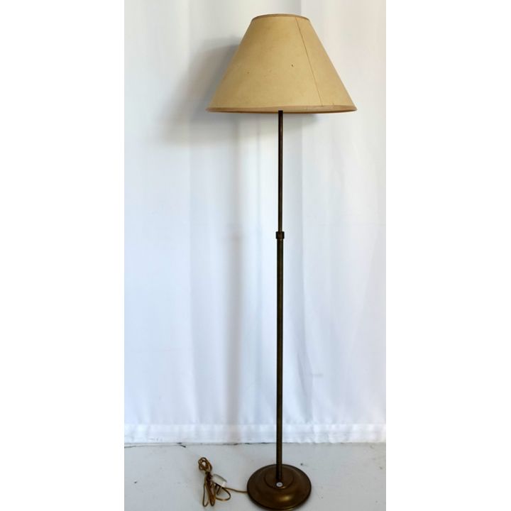 BRASS TELESCOPIC STANDARD LAMP