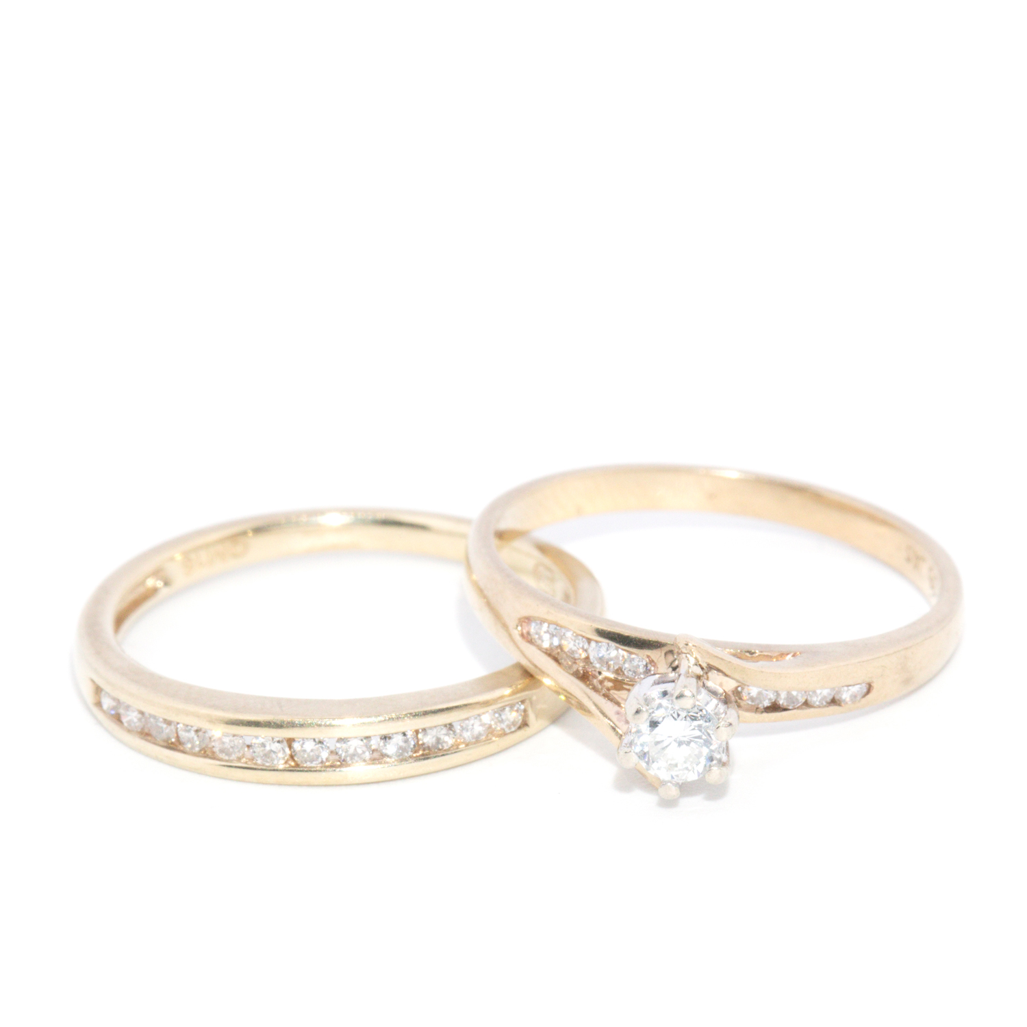 9ct Gold Diamond Ring Lot
