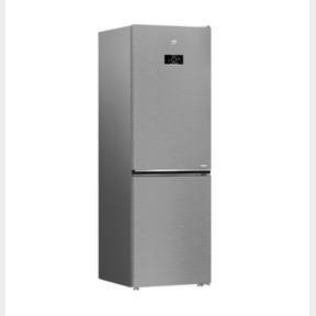 BEKO 316L HARVESTFRESH NO-FROST 60CM BOTTOM FREEZER FRIDGE BRUSHED SILVER - BRUSHED SILVER - YES - BEYOND 316L COMBI FRIDGE