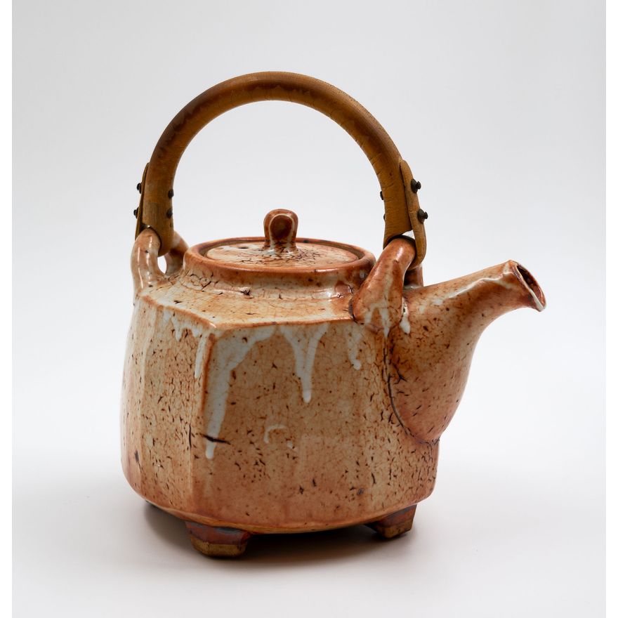 Peter Alger - Hexagonal teapot with bamboo handle