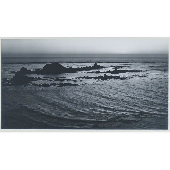 Al Monner ''Cape Arago Sea'' 1965 Silver Gelatin Photograph Mounted 12.5''x18''