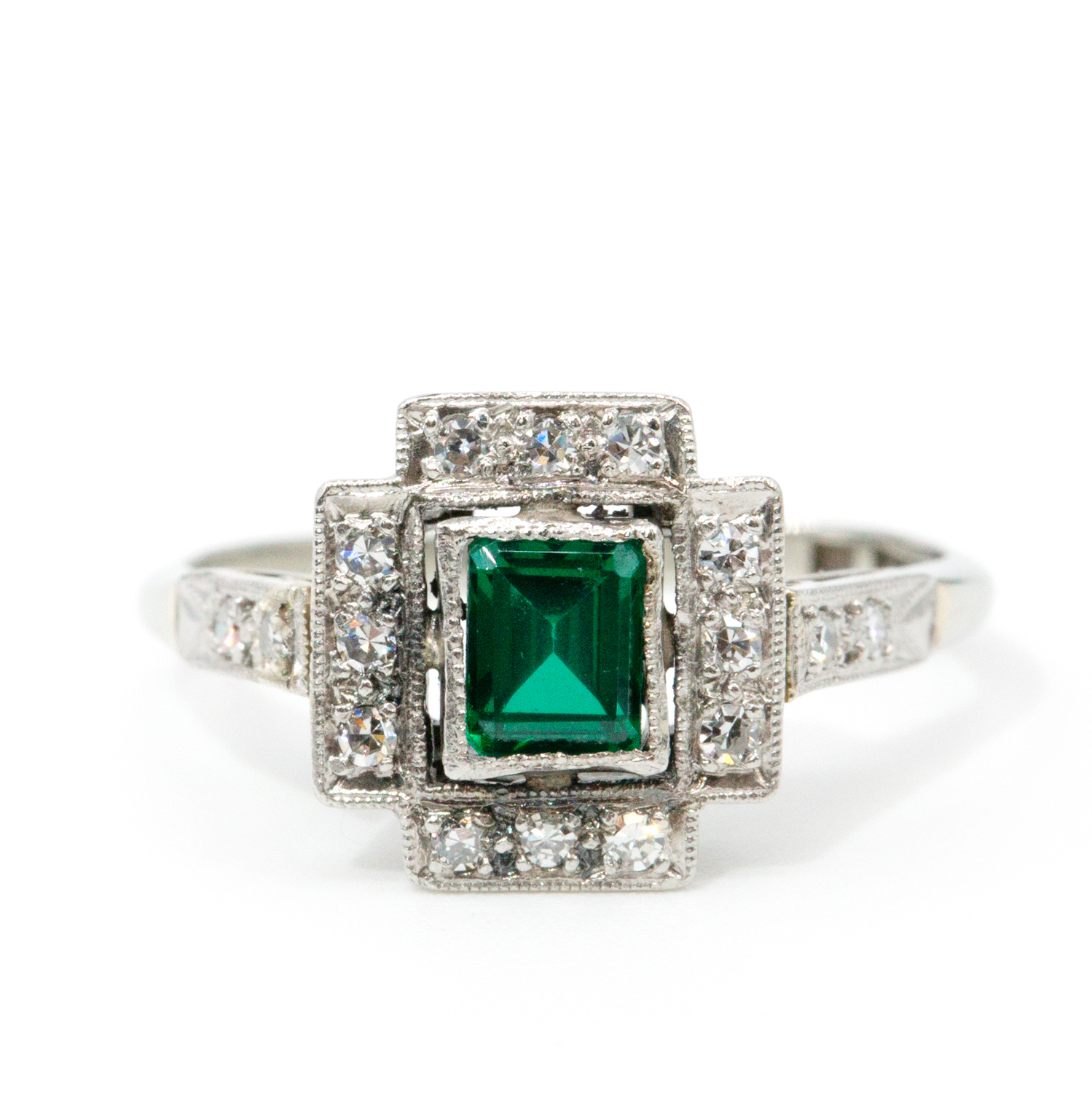 Soude Emerald & Diamond 18ct Gold Ring