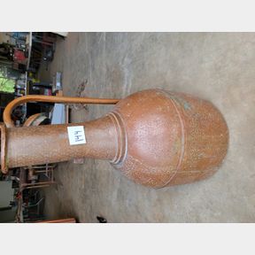 Huge Antique copper hand hammered, home made Ewer