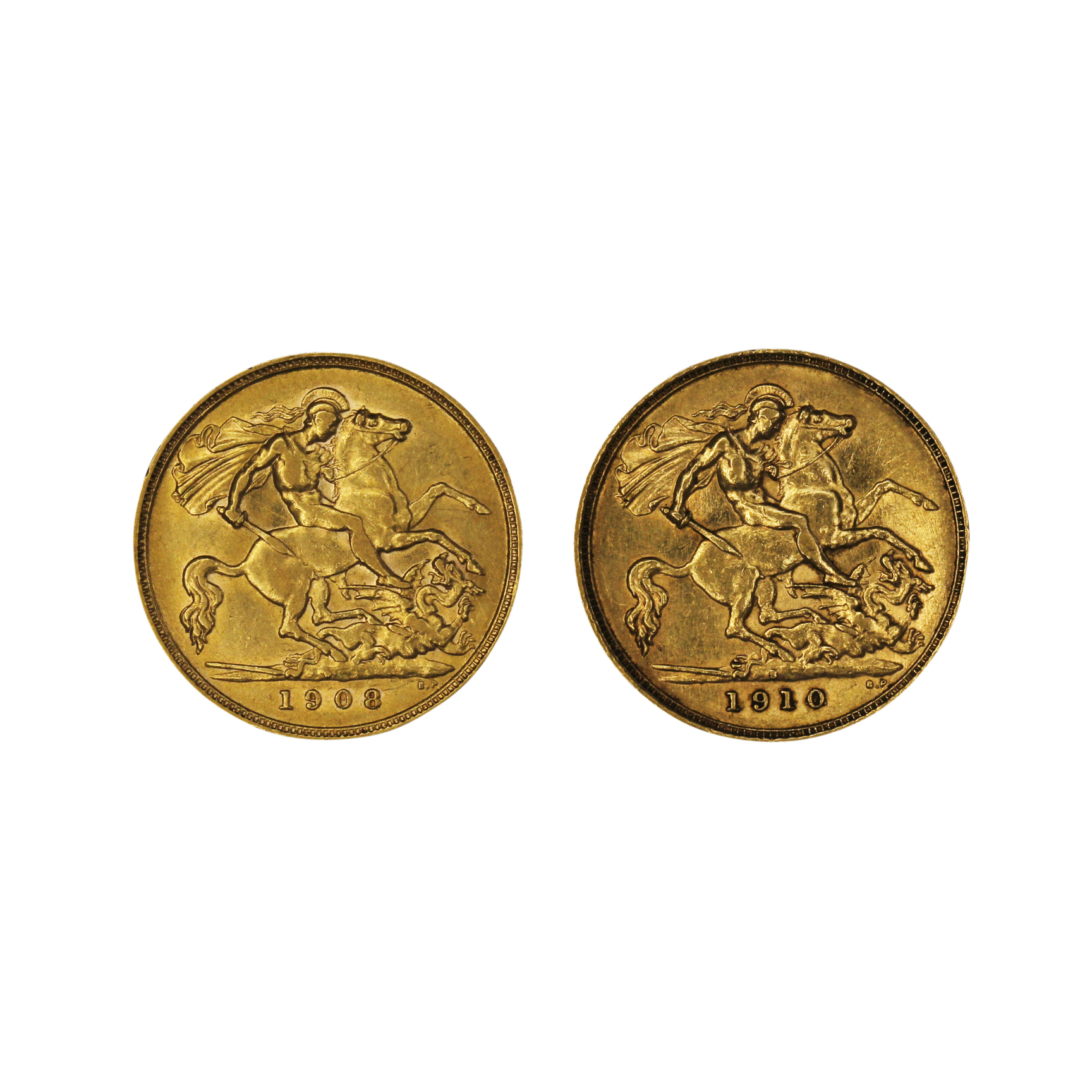 1239. · Group, Edward VII, Half Sovereign, VF
