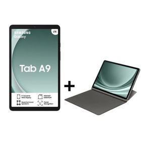 SAMSUNG GALAXY TAB A9 LTE 64GB Black Book Cover | PIN LOCKED