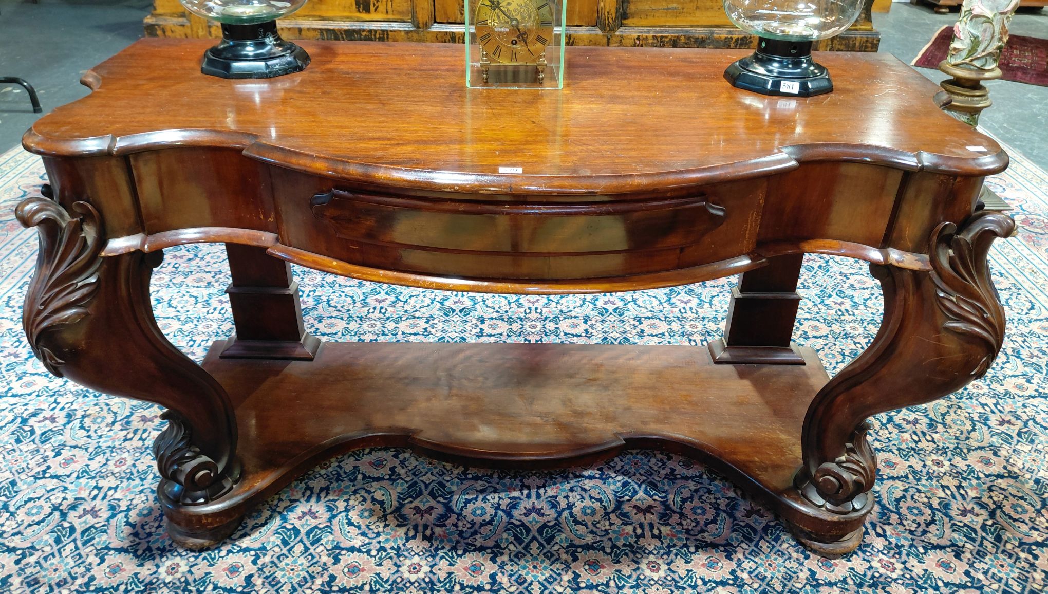 A Victorian Walnut Hall Table